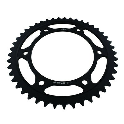 JTR1307 Black Edition Induction Hardened ZBK Motorcycle Sprocket 45 Teeth (JTR 1307.45)