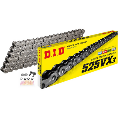DID 525 VX 100 Link X-Ring Heavy Duty Motorcycle Chain