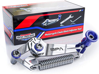 BPA Racing Blue Motorcycle Chain Slack Adjuster Tool