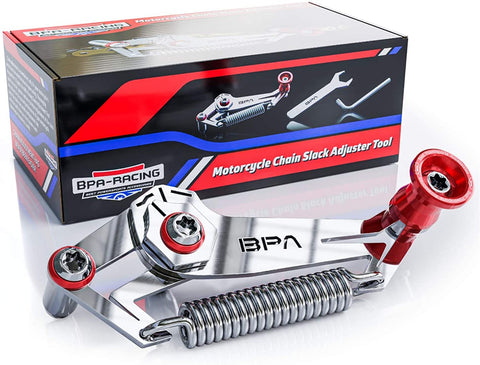 BPA Racing Red Motorcycle Chain Slack Adjuster Tool