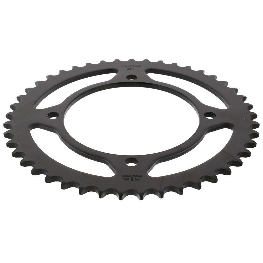 JTR857 Black Edition Induction Hardened ZBK Motorcycle Sprocket 45 Teeth (JTR 857.45)