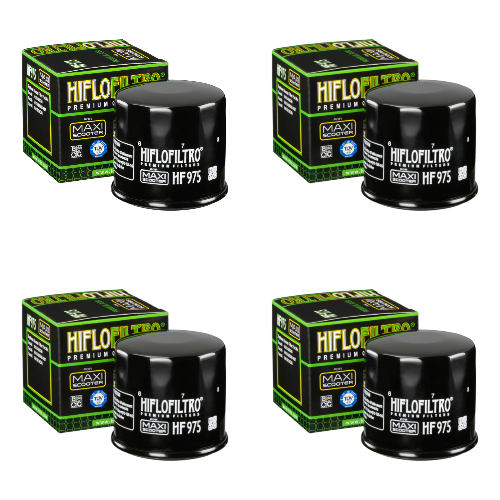 Bundle of 4 Hiflo Filtro HF975 Premium Oil Filters