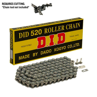 Motorcycle Chain DID Standard Roller Steel 520 D 96 (Will Require Cutting)