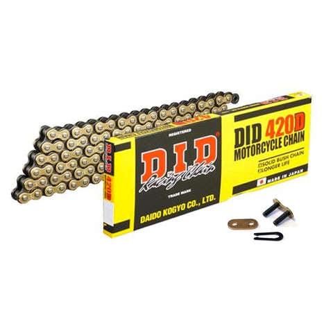 DID Gold Motorcycle Chain Standard 420 DGB 132 (RJ)
