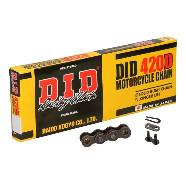 Motorcycle Chain DID Heavy Duty Steel 420 D 132 (RJ) – Chains and Sprockets