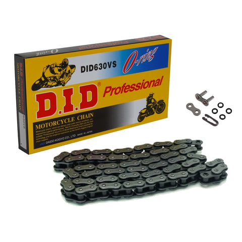 DID 630 V Steel 94 Link O-Ring Heavy Duty Motorcycle Chain