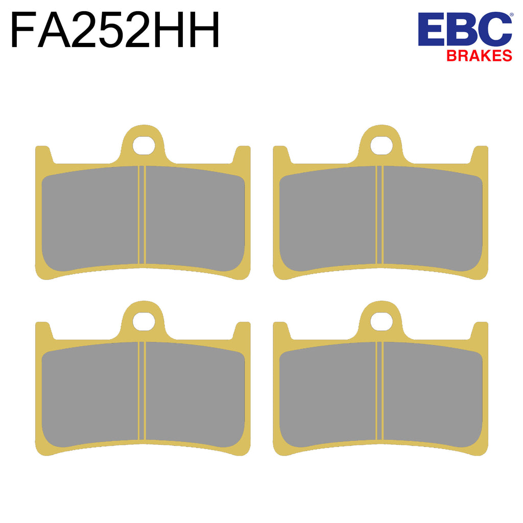 EBC HH Sintered Front Brake Pads FA252HH (Two Calipers)