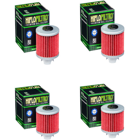 Bundle of 4 Hiflo Filtro HF118 Premium Oil Filters