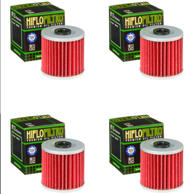 Bundle of 4 Hiflo Filtro HF123 Premium Oil Filters