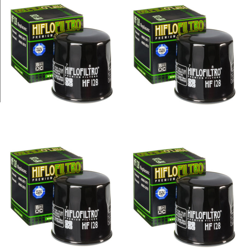Bundle 4 Hiflo Filtro HF128 Premium Oil Filters