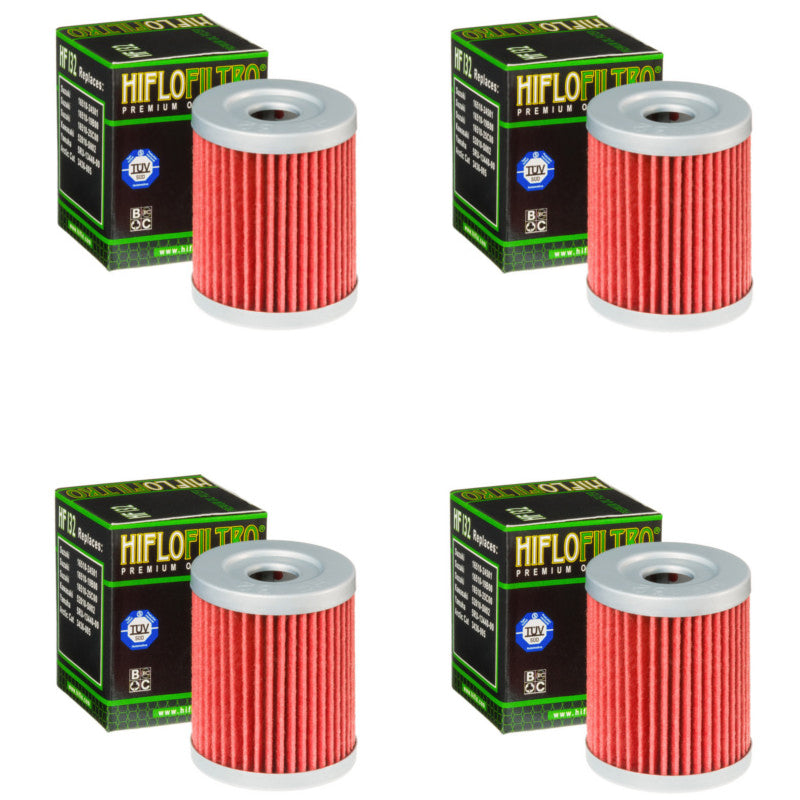 Bundle of 4 Hiflo Filtro HF132 Premium Oil Filters