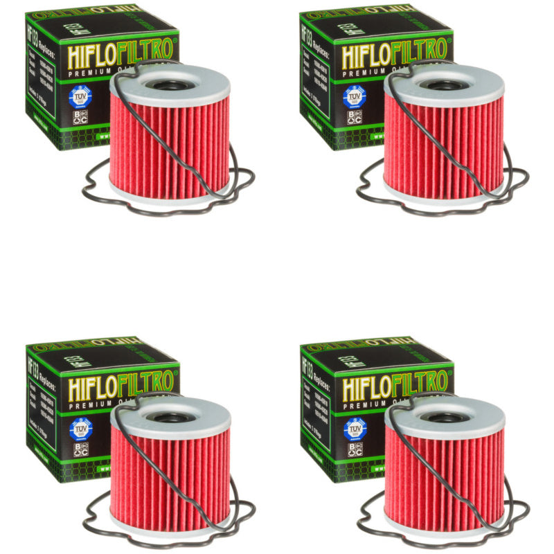 Bundle of 4 Hiflo Filtro HF133 Premium Oil Filters