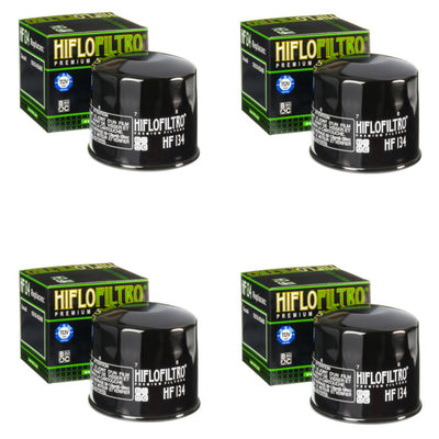 Bundle of 4 Hiflo Filtro HF134 Premium Oil Filters