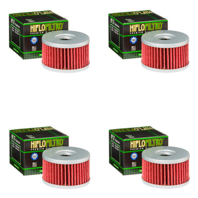 Bundle of 4 Hiflo Filtro HF137 Premium Oil Filters