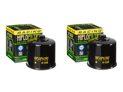 Pair of Hiflo Filtro HF138RC High Performance Racing Oil Filters