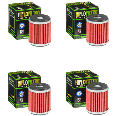 Bundle of 4 Hiflo Filtro HF140 Premium Oil Filters