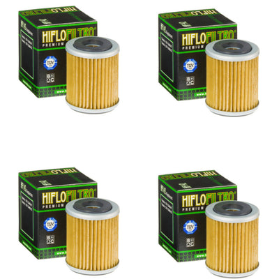 Bundle of 4 Hiflo Filtro HF142 Premium Oil Filters