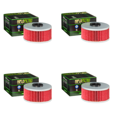 Bundle of 4 Hiflo Filtro HF144 Premium Oil Filters