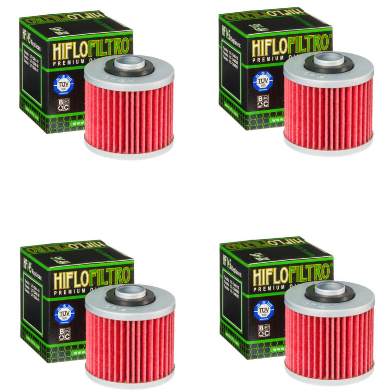 Bundle of 4 Hiflo Filtro HF145 Premium Oil Filters