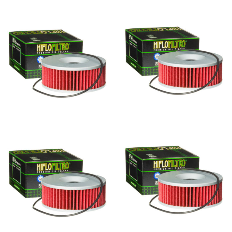 Bundle of 4 Hiflo Filtro HF146 Premium Oil Filters