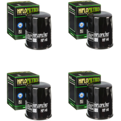 Bundle of 4 Hiflo Filtro HF148 Premium Oil Filters