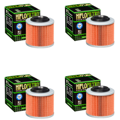 Bundle of 4 Hiflo Filtro HF151 Premium Oil Filters