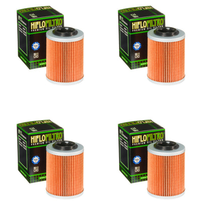 Bundle of 4 Hiflo Filtro HF152 Premium Oil Filters