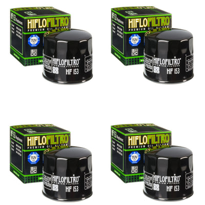 Bundle of 4 Hiflo Filtro HF153 Premium Oil Filters