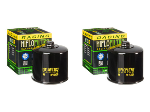Pair of Hiflo Filtro HF153RC High Performance Racing Oil Filters