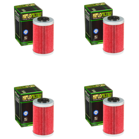 Bundle of 4 Hiflo Filtro HF155 Premium Oil Filters