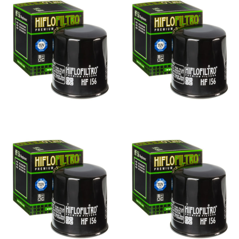 Bundle of 4 Hiflo Filtro HF156 Premium Oil Filters
