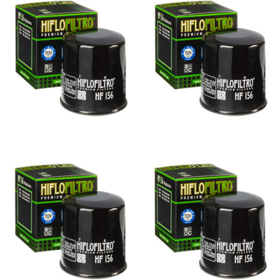 Bundle of 4 Hiflo Filtro HF156 Premium Oil Filters