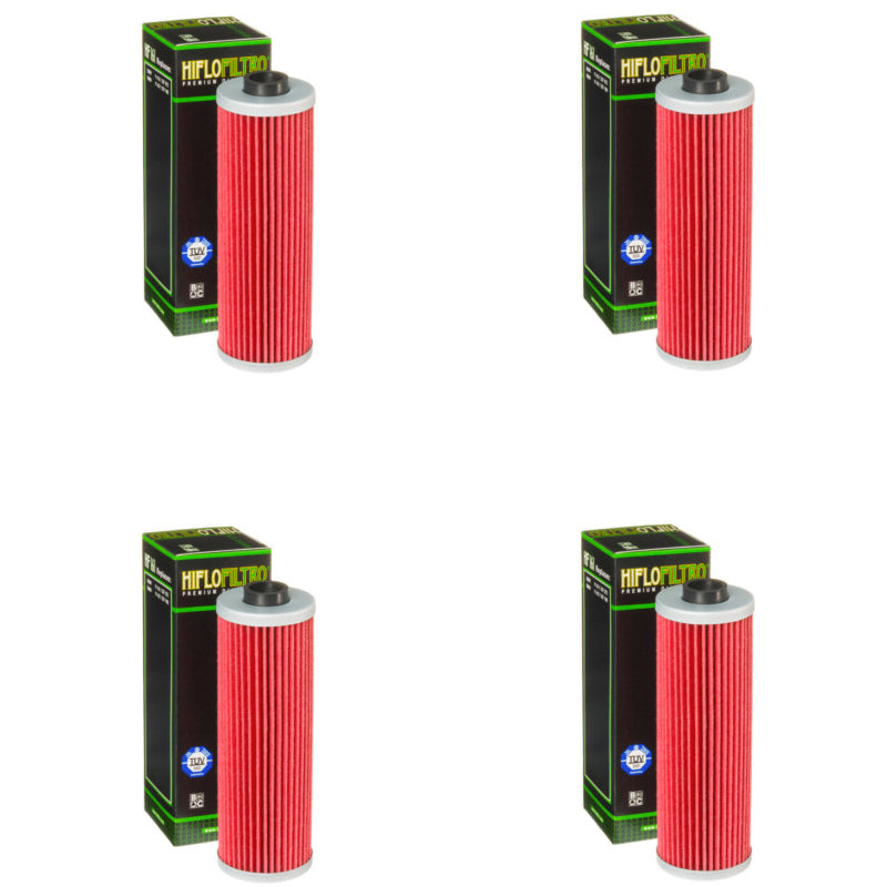 Bundle of 4 Hiflo Filtro HF161 Premium Oil Filters
