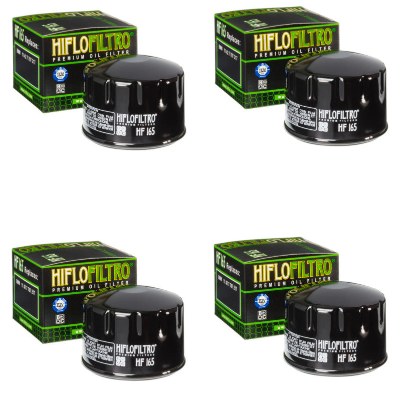 Bundle of 4 Hiflo Filtro HF165 Premium Oil Filters