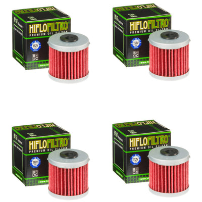 Bundle of 4 Hiflo Filtro HF167 Premium Oil Filters