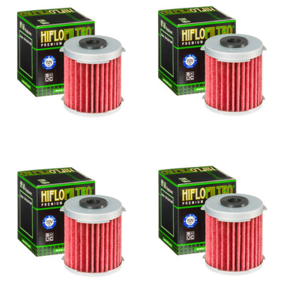 Bundle of 4 Hiflo Filtro HF168 Premium Oil Filters