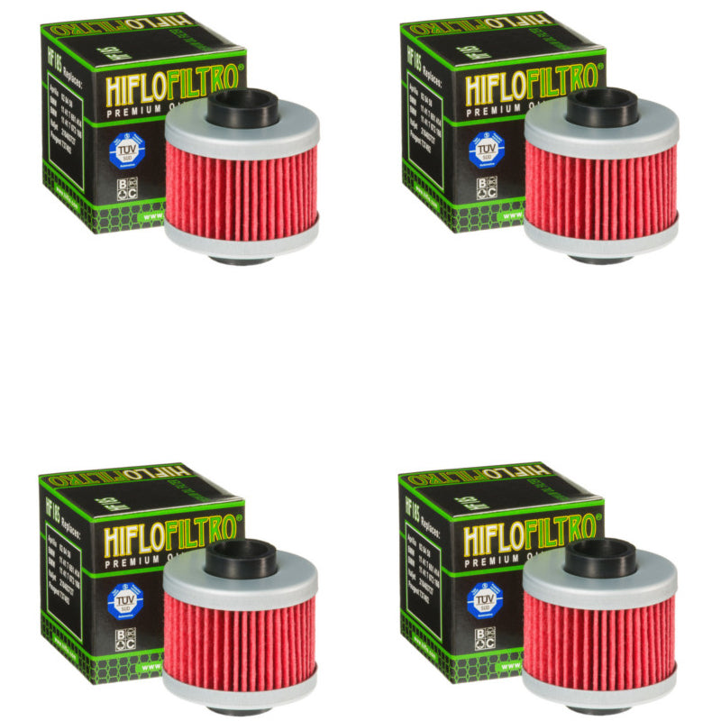 Bundle of 4 Hiflo Filtro HF185 Premium Oil Filters