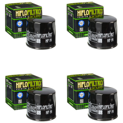 Bundle of 4 Hiflo Filtro HF191 Premium Oil Filters