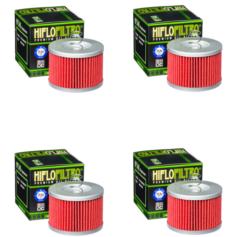 Bundle of 4 Hiflo Filtro HF540 Premium Oil Filters