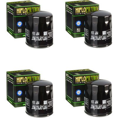 Bundle of 4 Hiflo Filtro HF551 Premium Oil Filters
