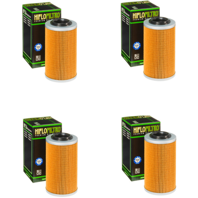 Bundle of 4 Hiflo Filtro HF556 Premium Oil Filters
