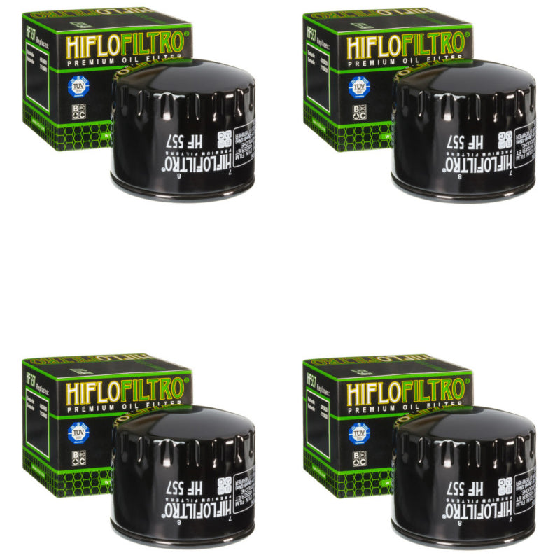 Bundle of 4 Hiflo Filtro HF557 Premium Oil Filters