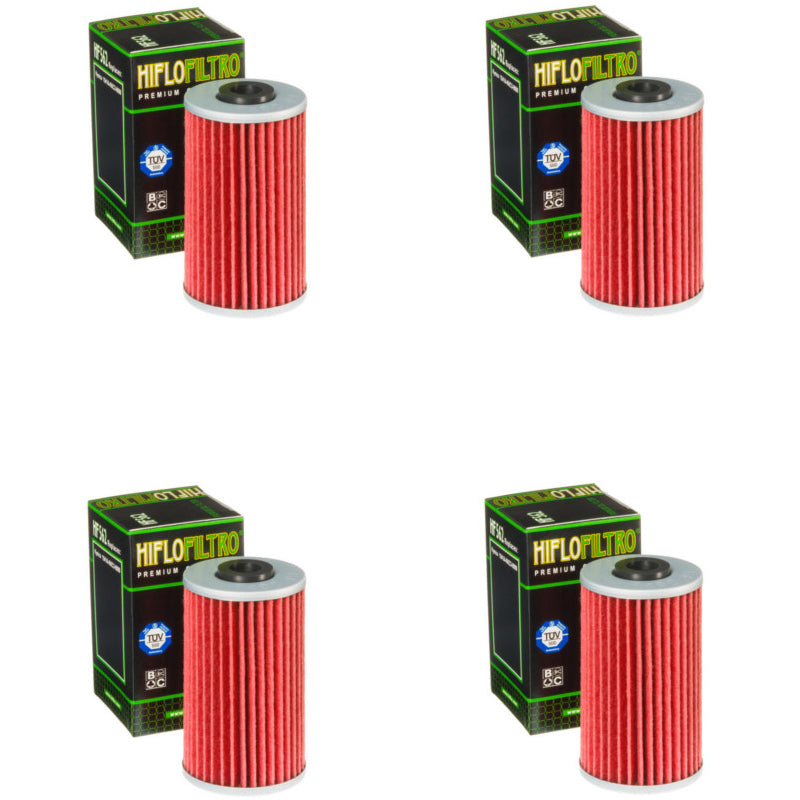 Bundle of 4 Hiflo Filtro HF562 Premium Oil Filters