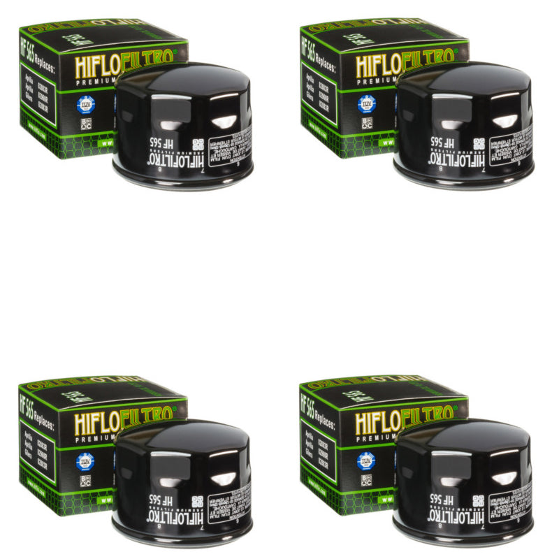 Bundle of 4 Hiflo Filtro HF565 Premium Oil Filters
