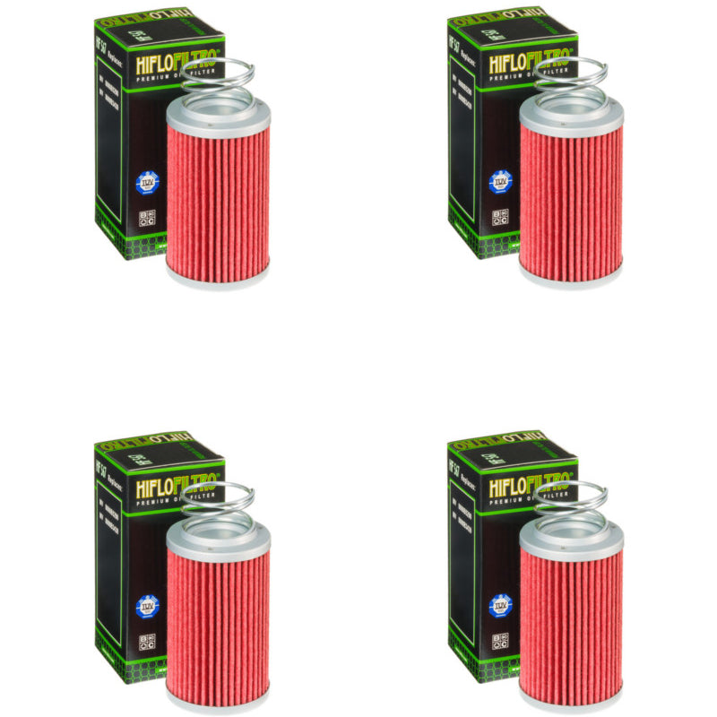 Bundle of 4 Hiflo Filtro HF567 Premium Oil Filters