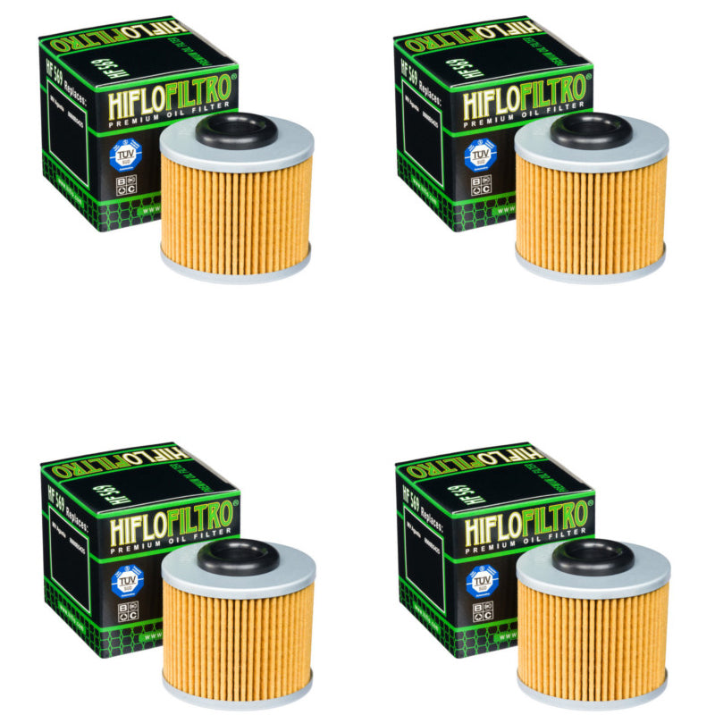 Bundle of 4 Hiflo Filtro HF569 Premium Oil Filters
