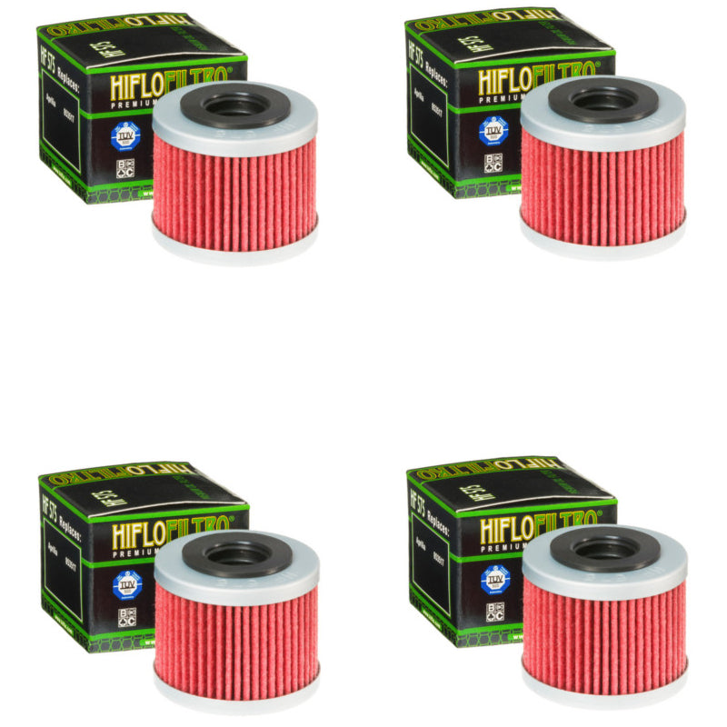 Bundle of 4 Hiflo Filtro HF575 Premium Oil Filters