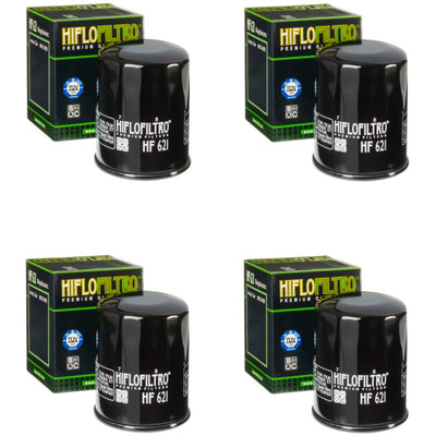 Bundle of 4 Hiflo Filtro HF621 Premium Oil Filters