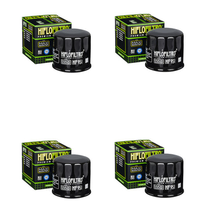 Bundle of 4 Hiflo Filtro HF951 Premium Oil Filters
