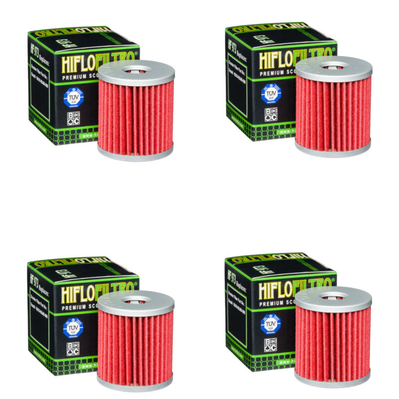 Bundle of 4 Hiflo Filtro HF973 Premium Oil Filters